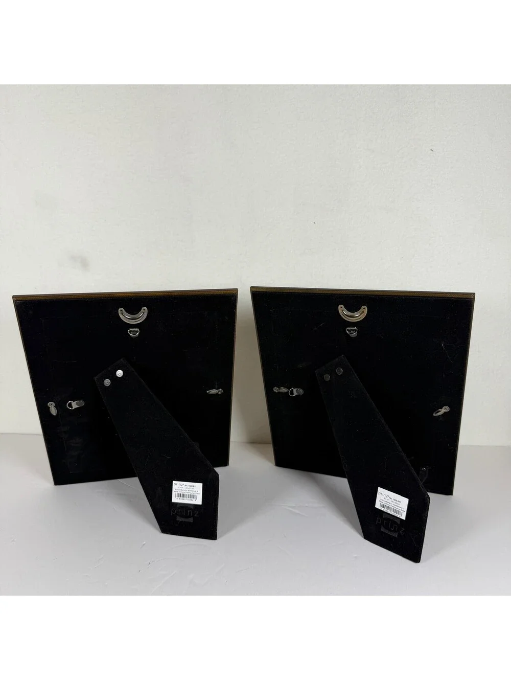 Lot of 2 Prinz 8x10 Picture Frames Dark Wood Beaded Edge Tabletop Decor C-8